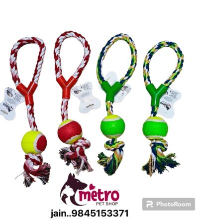 Rope Toy With Tennis Ball